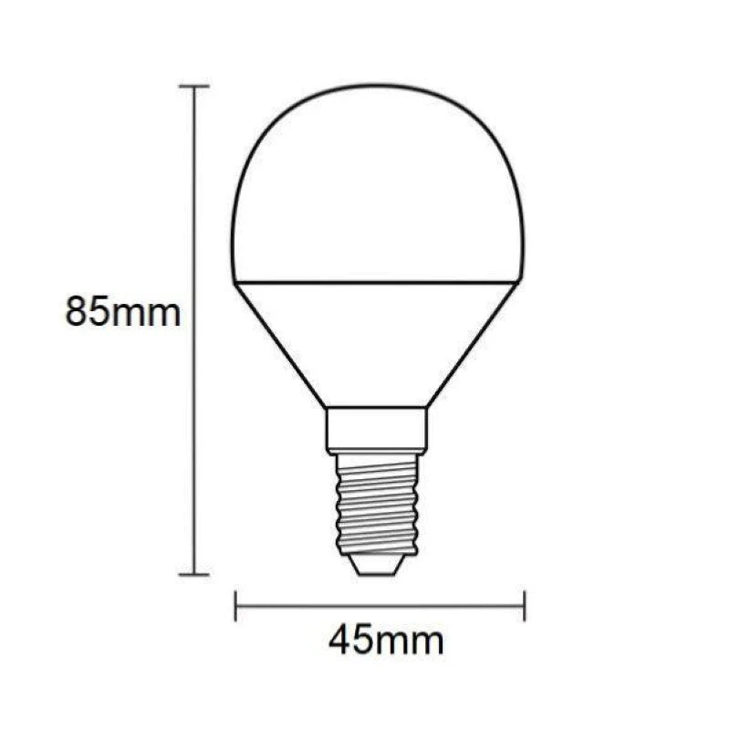 Ampoule LED E14 4W 220V G45 240° (Pack de 10) – Image 2