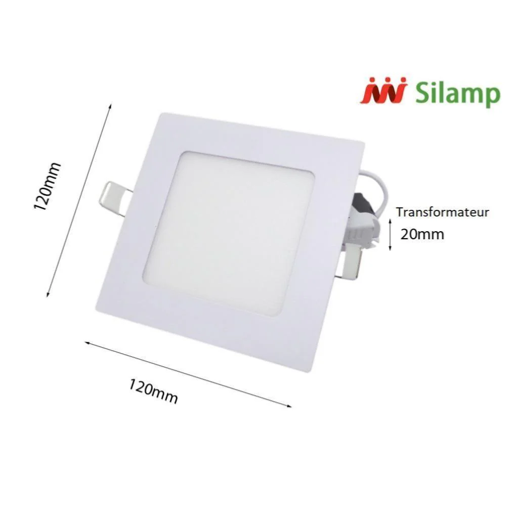 Spot LED Extra Plat Carré BLANC 6W – Image 3
